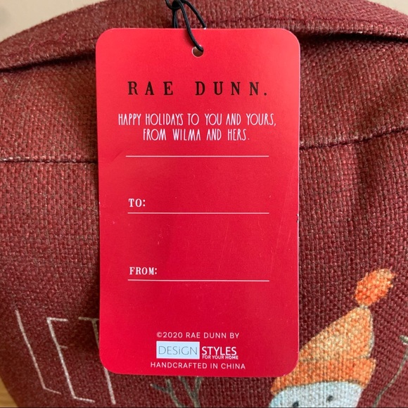 Rae Dunn - LET IT SNOW - Door Stop - Red - NWT - Picture 3 of 8